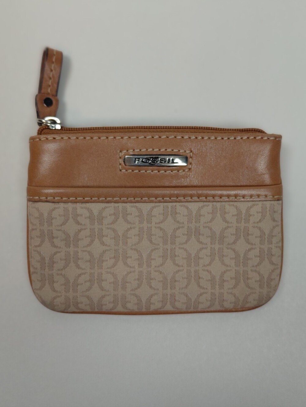 Fossil Keychain Coin Purse Leather ID Holder